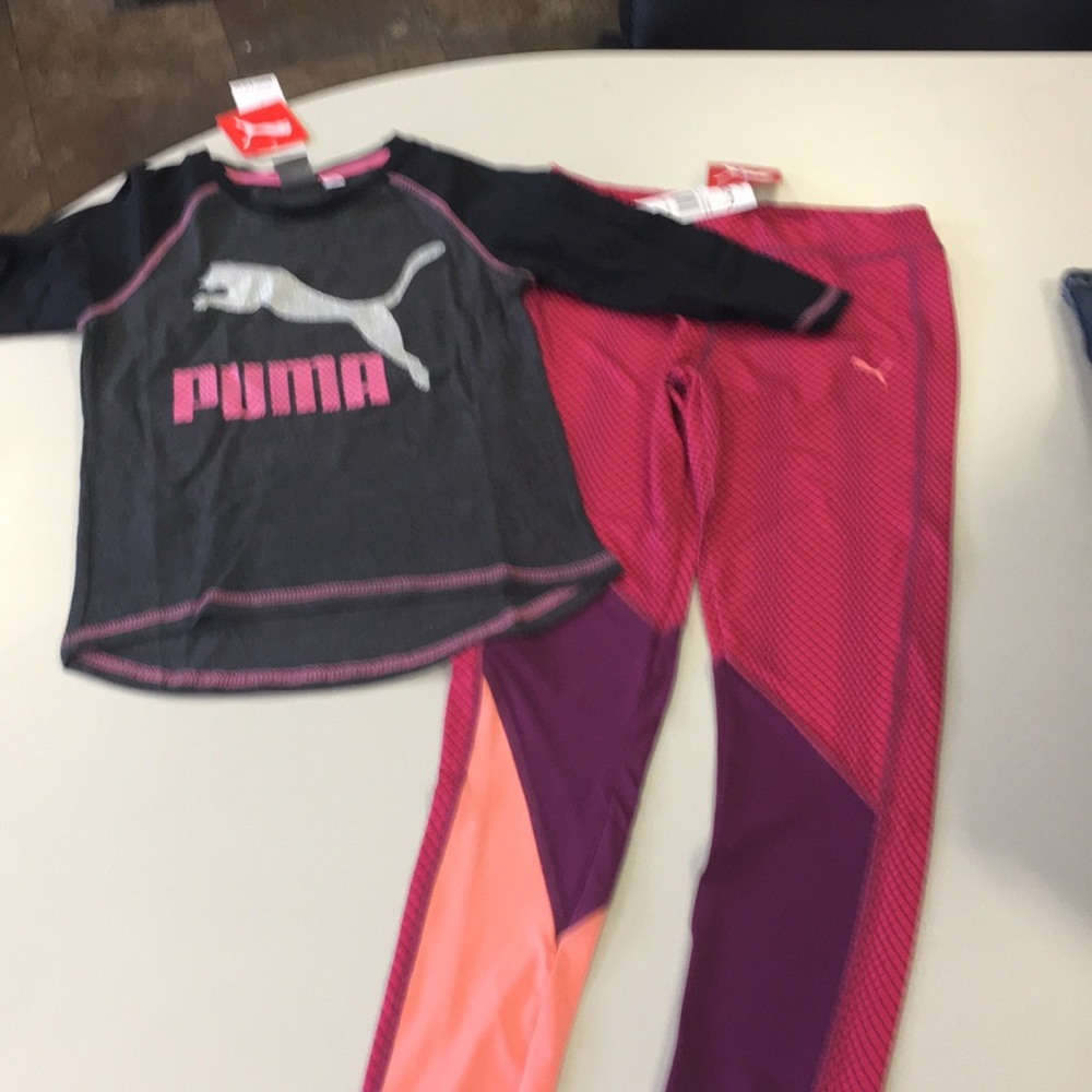 Girls Puma Shirt and Leggings